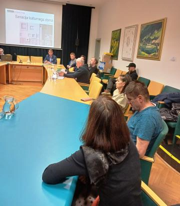 Javna predstavitev popoplavne sanacije Kulturnega centra